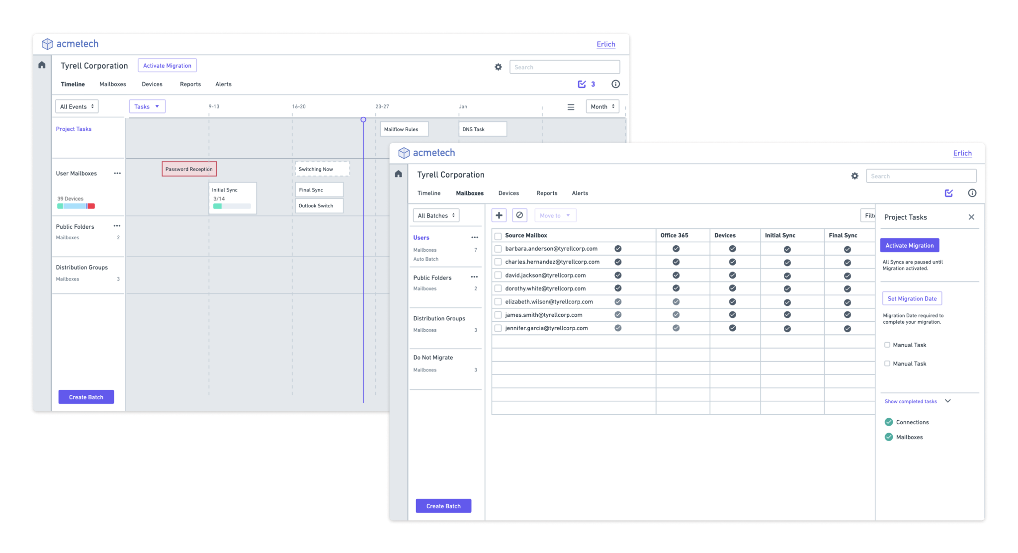 Early wireframe exploration showing non-linear layout concepts